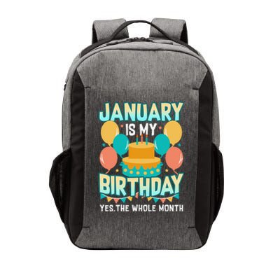 January Birthday Funny January is my Birthday Vector Backpack