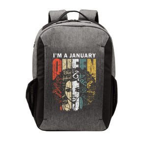 January Birthday for Wo Black African Queen Gift Vector Backpack