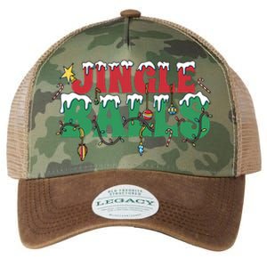 Jingle Balls Funny Christmas Holiday Legacy Tie Dye Trucker Hat