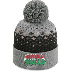 Jingle Balls Funny Christmas Holiday The Baniff Cuffed Pom Beanie