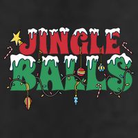 Jingle Balls Funny Christmas Holiday 7 Panel Mesh Trucker Snapback Hat