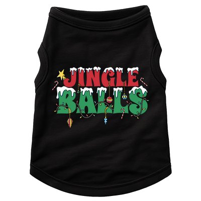 Jingle Balls Funny Christmas Holiday Doggie Tank