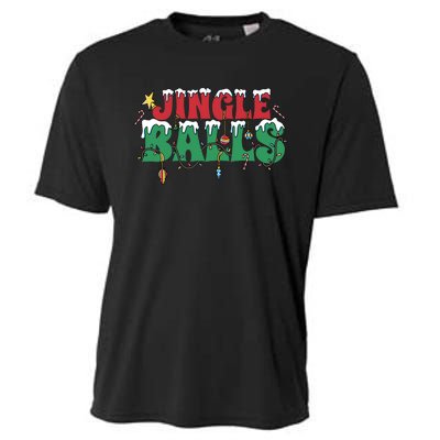 Jingle Balls Funny Christmas Holiday Cooling Performance Crew T-Shirt