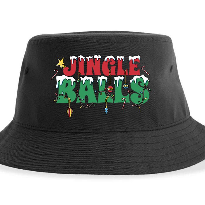 Jingle Balls Funny Christmas Holiday Sustainable Bucket Hat