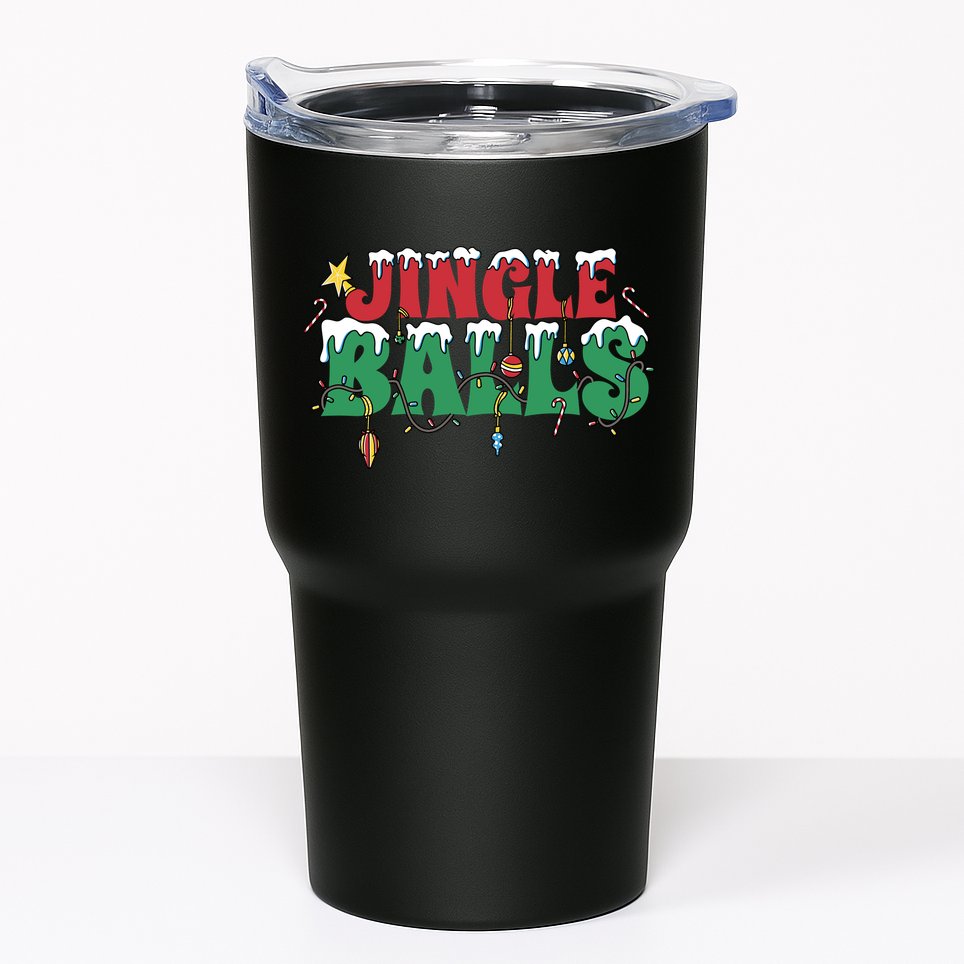 Jingle Balls Funny Christmas Holiday Tumbler