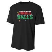 Jingle Balls Funny Christmas Holiday Performance Sprint T-Shirt