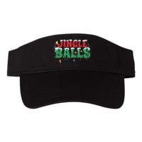 Jingle Balls Funny Christmas Holiday Valucap Bio-Washed Visor