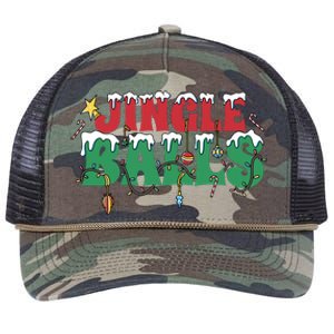 Jingle Balls Funny Christmas Holiday Retro Rope Trucker Hat Cap