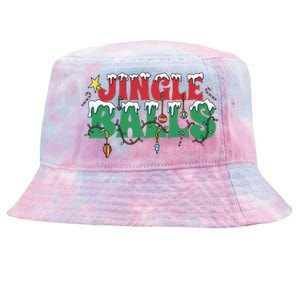 Jingle Balls Funny Christmas Holiday Tie-Dyed Bucket Hat