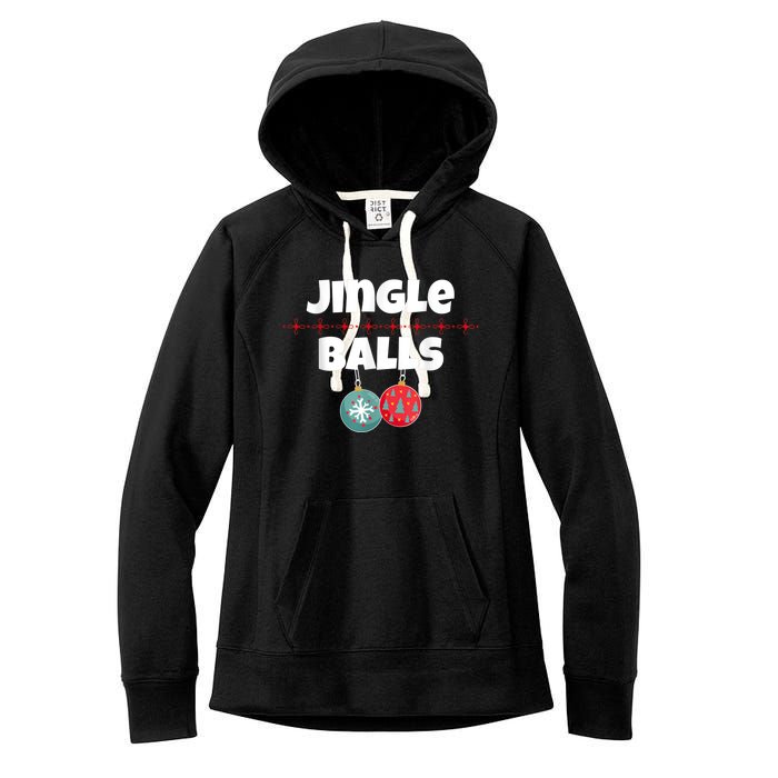 Jingle Balls Funny Matching Couple Chestnuts Women's Fleece Hoodie