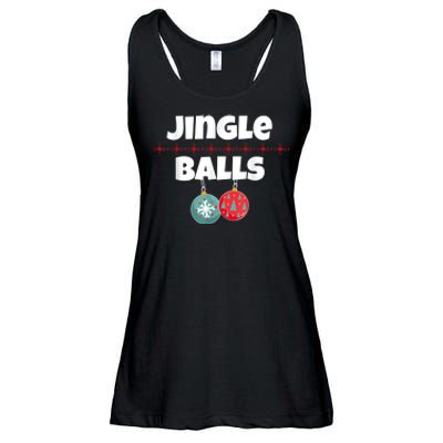 Jingle Balls Funny Matching Couple Chestnuts Ladies Essential Flowy Tank