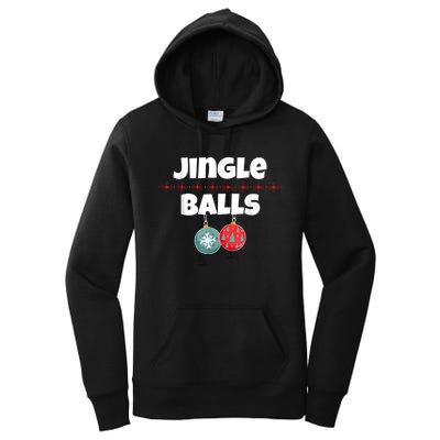 Jingle Balls Funny Matching Couple Chestnuts Women's Pullover Hoodie