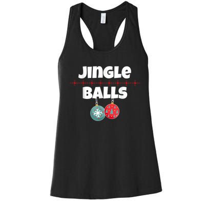 Jingle Balls Funny Matching Couple Chestnuts Women's Racerback Tank