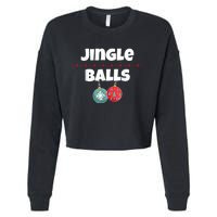 Jingle Balls Funny Matching Couple Chestnuts Cropped Pullover Crew