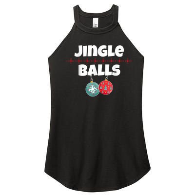 Jingle Balls Funny Matching Couple Chestnuts Women's Perfect Tri Rocker Tank