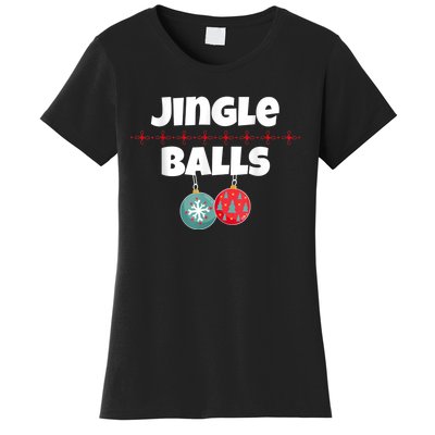 Jingle Balls Funny Matching Couple Chestnuts Women's T-Shirt