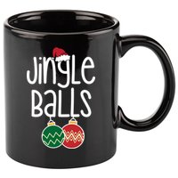 Jingle Balls Festive Christmas Holiday 11oz C Handle Ceramic Mug