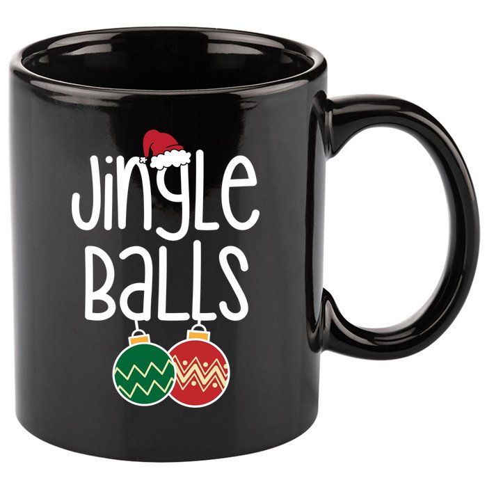 Jingle Balls Festive Christmas Holiday 11oz C Handle Ceramic Mug