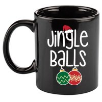Jingle Balls Festive Christmas Holiday 11oz C Handle Ceramic Mug