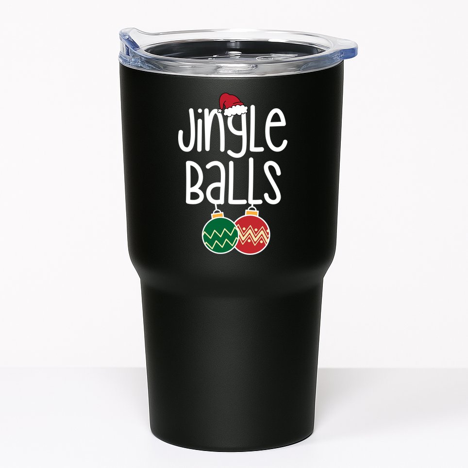 Jingle Balls Festive Christmas Holiday Tumbler