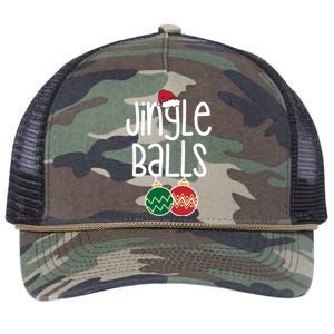 Jingle Balls Festive Christmas Holiday Retro Rope Trucker Hat Cap