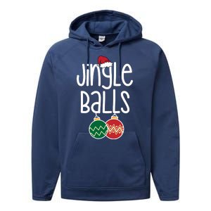 Jingle Balls Festive Christmas Holiday Performance Fleece Hoodie