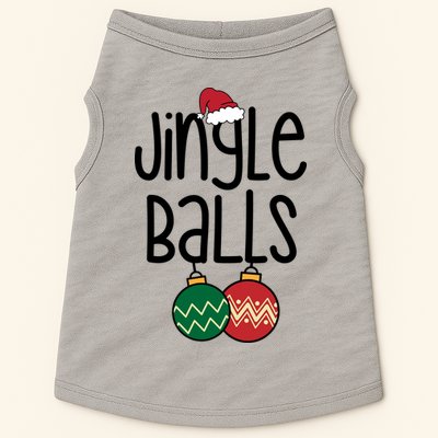 Jingle Balls Festive Christmas Holiday Doggie Tank