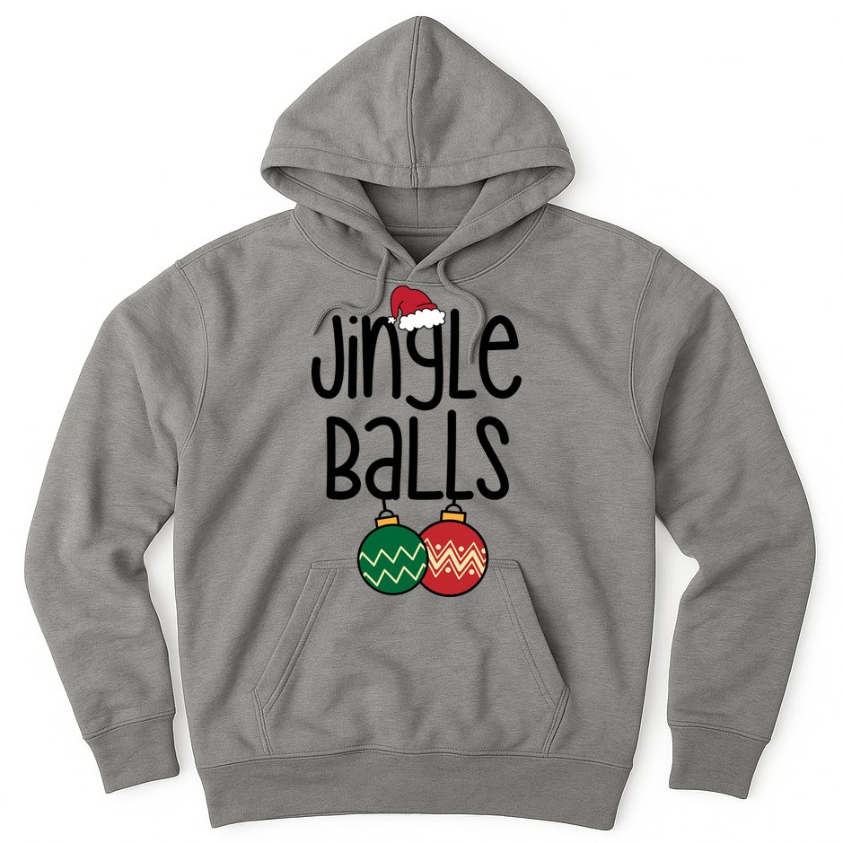 Jingle Balls Festive Christmas Holiday Hoodie