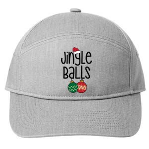 Jingle Balls Festive Christmas Holiday 7-Panel Snapback Hat