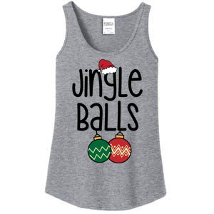 Jingle Balls Festive Christmas Holiday Ladies Essential Tank