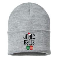 Jingle Balls Festive Christmas Holiday Sustainable Knit Beanie