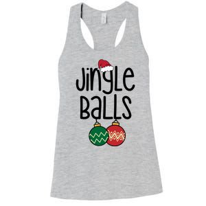 Jingle Balls Festive Christmas Holiday Women's Racerback Tank