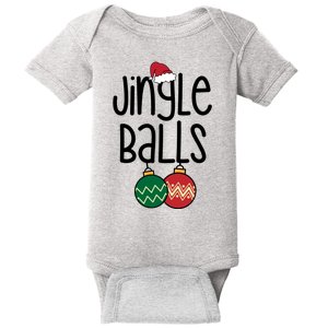 Jingle Balls Festive Christmas Holiday Baby Bodysuit