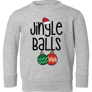 Jingle Balls Festive Christmas Holiday Toddler Sweatshirt