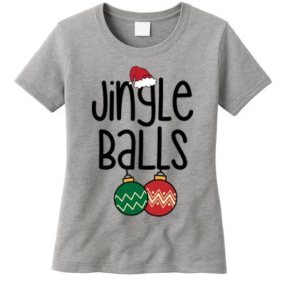 Jingle Balls Festive Christmas Holiday Womens T-Shirt