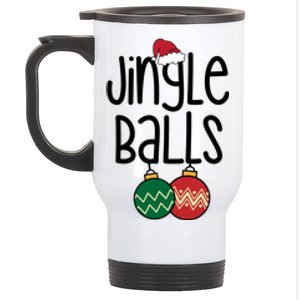 Jingle Balls Festive Christmas Holiday Stainless Steel Travel Mug