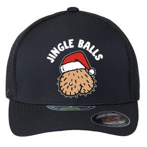 Jingle Balls Funny Christmas Flexfit Unipanel Trucker Cap