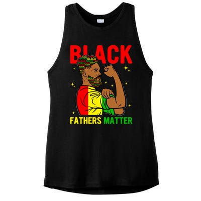 Juneteenth Black Father Dope Black Dad King Father's Day Gift Ladies PosiCharge Tri-Blend Wicking Tank