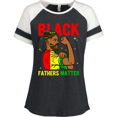 Juneteenth Black Father Dope Black Dad King Father's Day Gift Enza Ladies Jersey Colorblock Tee