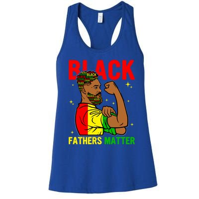 Juneteenth Black Father Dope Black Dad King Father's Day Gift Women's Racerback Tank