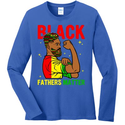 Juneteenth Black Father Dope Black Dad King Father's Day Gift Ladies Long Sleeve Shirt