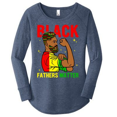 Juneteenth Black Father Dope Black Dad King Father's Day Gift Women's Perfect Tri Tunic Long Sleeve Shirt