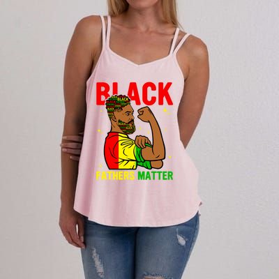 Juneteenth Black Father Dope Black Dad King Father's Day Gift Women's Strappy Tank