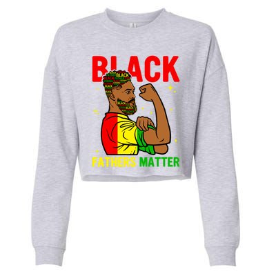 Juneteenth Black Father Dope Black Dad King Father's Day Gift Cropped Pullover Crew