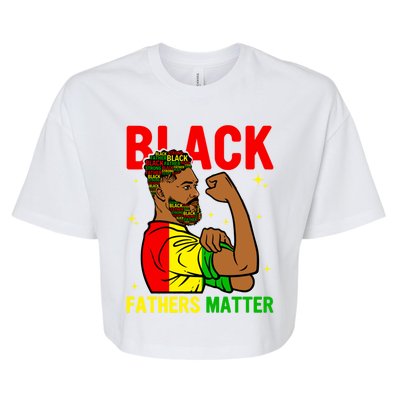 Juneteenth Black Father Dope Black Dad King Father's Day Gift Bella+Canvas Jersey Crop Tee