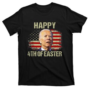 Joe Biden Funny 4th Of July Happy 4th Of Easter Confuse America Flag T-Shirt