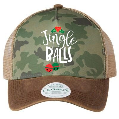 Jingle Balls Funny Couple Matching Christmas Pjs Legacy Tie Dye Trucker Hat