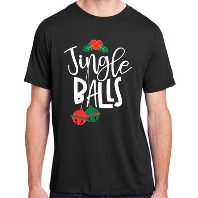 Jingle Balls Funny Couple Matching Christmas Pjs Adult ChromaSoft Performance T-Shirt