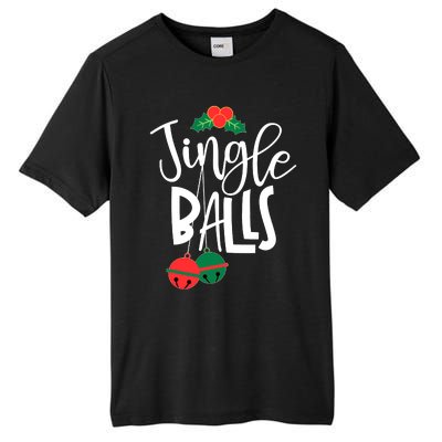 Jingle Balls Funny Couple Matching Christmas Pjs Tall Fusion ChromaSoft Performance T-Shirt