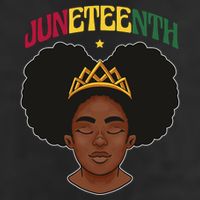 Juneteenth Black Female Crown Pride 7 Panel Mesh Trucker Snapback Hat